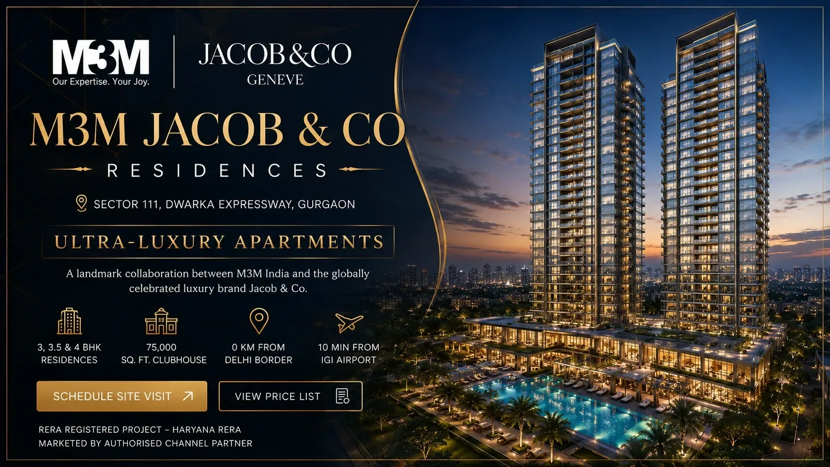 M3M Jacob & Co Residences — Ultra-Luxury Apartments at Sector 111, Gurgaon